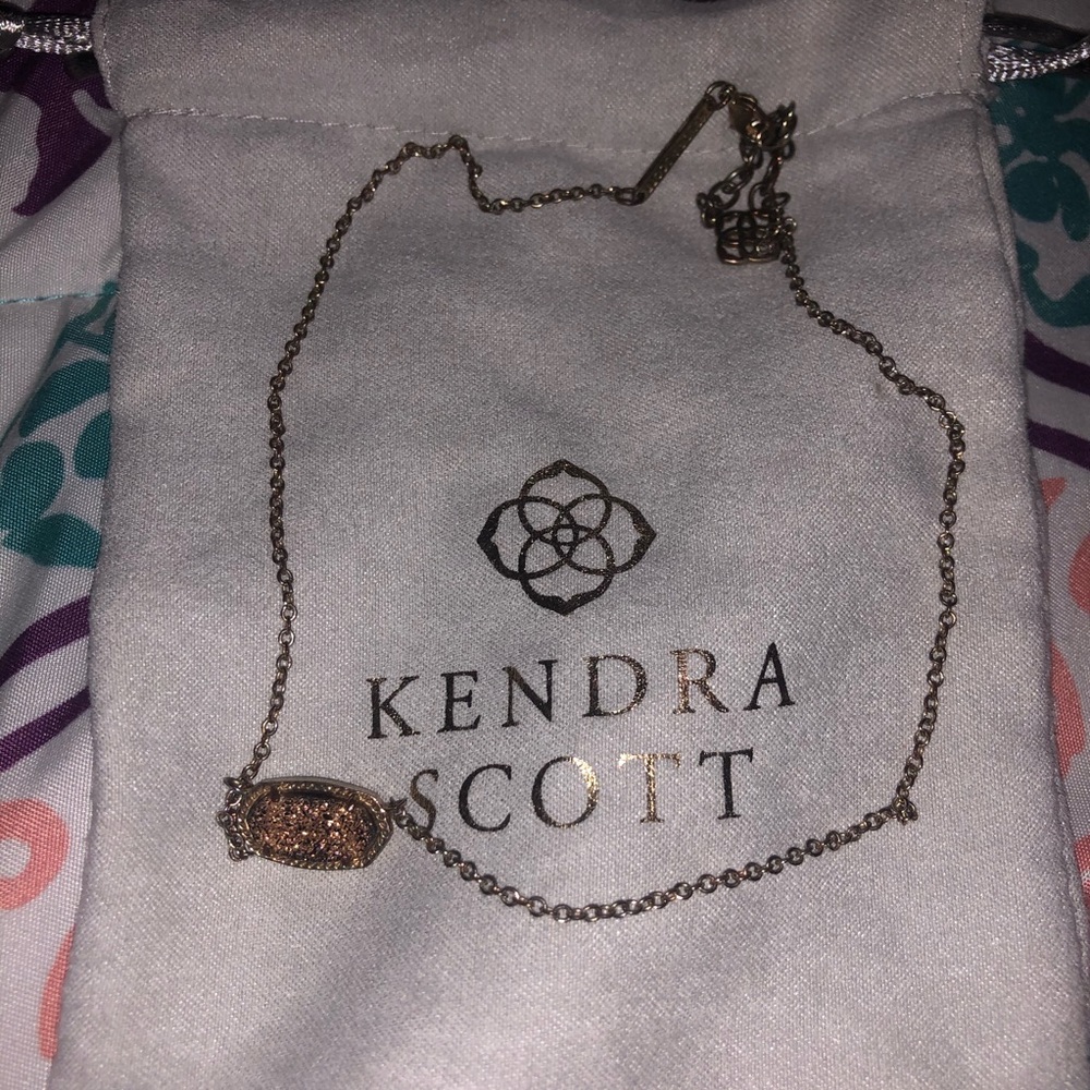 Kendra Scott Gold Drusy necklace
